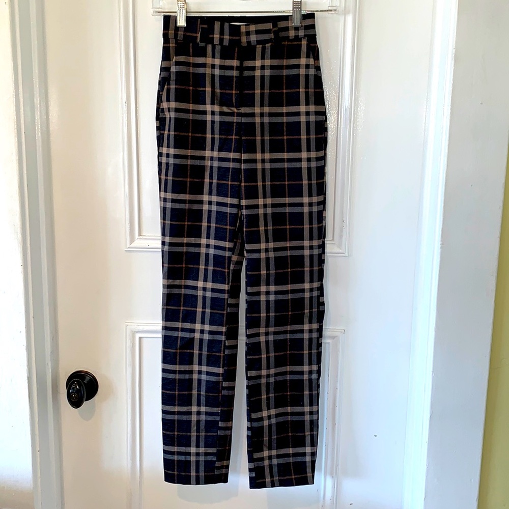 H & M plaid dress pants